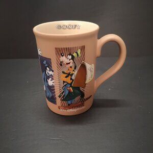 Walt Disney World Goofy Scenes / Poses Coffee Mug Made in Thailand Brown & Tan